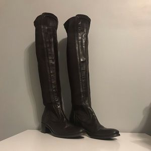 Vero Cuoio brown over the knee boots